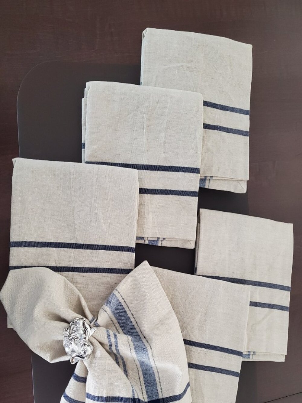 SET 6 100% Cotton Napkins - Picture 3 of 5